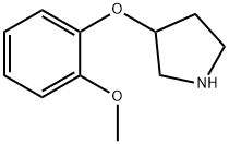 3-(2-METHOXYPHENOXY)PYRROLIDINE Struktur