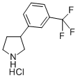 3-(3-Trifluoromethylphenyl)pyrrolidine Struktur