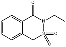 8-ethyl-9,9-dioxo-9$l^{6}-thia-8-azabicyclo[4.4.0]deca-1,3,5-trien-7-o ne Struktur