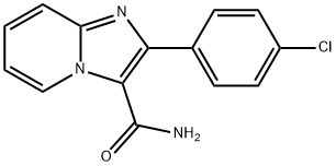 2-(4-Chlorophenyl)imidazo[1,2-a]pyridine-3-carboxamide Struktur