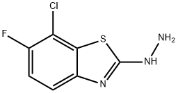 2(3H)-Benzothiazolone,7-chloro-6-fluoro-,hydrazone(9CI) Struktur