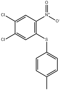 1,2-DICHLORO-4-[(4-METHYLPHENYL)THIO]-5-NITROBENZENE Struktur