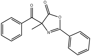 5(4H)-Oxazolone,  4-benzoyl-4-methyl-2-phenyl- Struktur