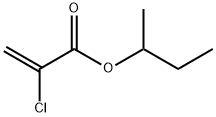 2-Propenoic acid, 2-chloro-, 1-Methylpropyl ester Struktur