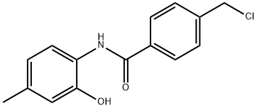 N1-(2-HYDROXY-4-METHYLPHENYL)-4-(CHLOROMETHYL)BENZAMIDE Struktur