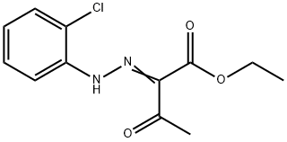 Ethyl .alpha.-(o-chlorophenylhydrazono)acetoacetate Struktur