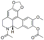 (7aS)-6,7,7a,8-Tetrahydro-7-acetyl-11-methoxy-5H-benzo[g]-1,3-benzodioxolo[6,5,4-de]quinolin-10-ol acetate Struktur