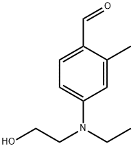 N-Ethyl-N-hydroxyethyl-4-amino-2-methyl benzaldehyde Struktur