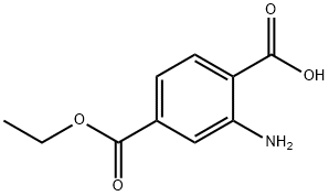 1,4-Benzenedicarboxylicacid,2-amino-,4-ethylester(9CI) Struktur