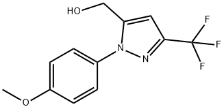 (1-(4-METHOXYPHENYL)-3-(TRIFLUOROMETHYL)-1H-PYRAZOL-5-YL)METHANOL Struktur