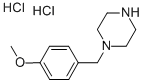 1-(4-METHOXY-BENZYL)-PIPERAZINE DIHYDROCHLORIDE Struktur