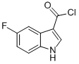 1H-INDOLE-3-CARBONYL CHLORIDE,5-FLUORO- Struktur