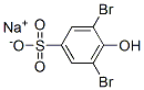 sodium 3,5-dibromo-4-hydroxybenzenesulphonate  Struktur