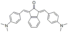 1,3-Bis[[4-(dimethylamino)phenyl]methylene]-1,3-dihydro-2H-inden-2-one Struktur