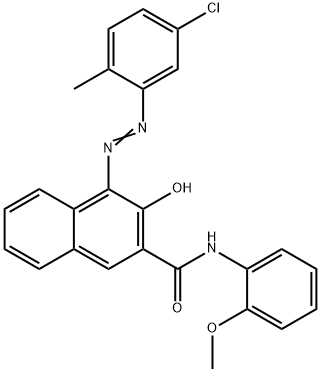 4-[(5-chloro-o-tolyl)azo]-3-hydroxy-2-naphth-o-anisidide Struktur