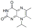 6,7-Dimethyl-8-(1-methylethyl)-2,4(3H,8H)-pteridinedione Struktur