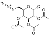 Methyl 6-azido-6-deoxy-2,3,4-triacetate-alpha-D-glucopyranoside Struktur