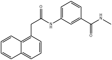 1-Naphthaleneacetamide, N-[3-[(methylamino)carbonyl]phenyl]- Struktur