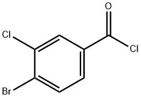 4-Bromo-3-chlorobenzoyl chloride Struktur