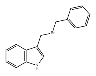 3-[(Benzylseleno)methyl]-1H-indole Struktur