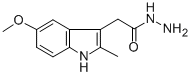 5-METHOXY-2-METHYLINDOLE-3-ACETIC ACID HYDRAZIDE Struktur