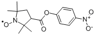 3-(4-NITROPHENOXYCARBONYL)-2,2,5,5-TETRAMETHYL-1-PYRROLIDINYLOXY Struktur