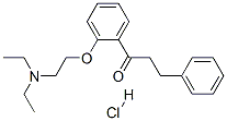 2'-[2-(diethylamino)ethoxy]-3-phenylpropiophenone hydrochloride Struktur