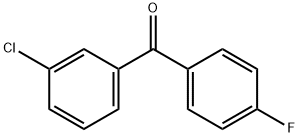 (3-CHLOROPHENYL)(4-FLUOROPHENYL)METHANONE Struktur