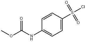 Methyl [4-(chlorosulfonyl)phenyl]carbamate Struktur