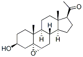 5alpha,6alpha-epoxy-3beta-hydroxypregnan-20-one Struktur