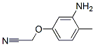 Acetonitrile,  (3-amino-4-methylphenoxy)-  (9CI) Struktur