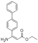 3-AMINO-3-[1,1'-BIPHENYL]-4-YL-2-PROPENOIC ACID ETHYL ESTER Struktur