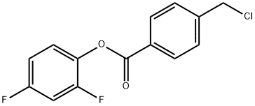 2,4-DIFLUOROPHENYL 4-(CHLOROMETHYL)BENZOATE Struktur