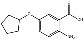 2-AMino-5-(cyclopentyloxy)benzoic acid Struktur