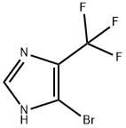 5-bromo-4-(trifluoromethyl)-1H-imidazole Struktur