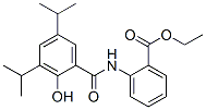 ethyl 2-[[2-hydroxy-3,5-bis(1-methylethyl)benzoyl]amino]benzoate  Struktur