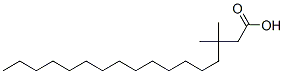 3,3-dimethylheptadecanoic acid Struktur