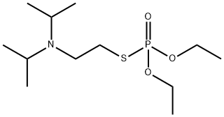 S-(2-(Diisopropylamino)ethyl) O,O-diethyl phosphorothioate Struktur