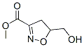 3-Isoxazolecarboxylicacid,4,5-dihydro-5-(hydroxymethyl)-,methylester(9CI) Struktur