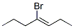 4-Bromo-3-heptene Struktur