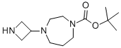 4-(3-AZETIDINYL)HEXAHYDRO-1H-1,4-DIAZEPINE-1-CARBOXYLIC ACID 1,1-DIMETHYLETHYL ESTER Struktur