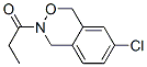 7-Chloro-3,4-dihydro-3-propionyl-1H-2,3-benzoxazine Struktur