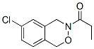 6-Chloro-3,4-dihydro-3-propionyl-1H-2,3-benzoxazine Struktur