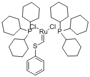 雙(三環(huán)己基磷)[(苯基硫)亞甲基]釕(II)二氯 結(jié)構(gòu)式