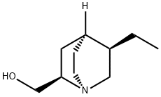 (2R,4S,5R)-2-Hydroxymethyl-5-ethylquinuclidine Struktur