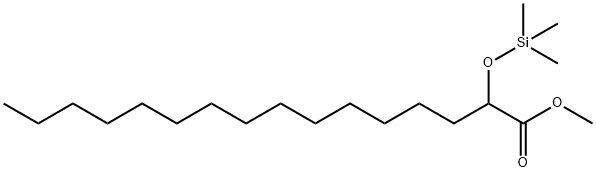 2-Trimethylsilyloxyhexadecanoic acid methyl ester Struktur