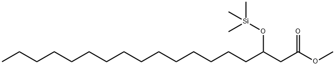 Octadecanoic acid, 3-(trimethylsiloxy)-, methyl ester Struktur