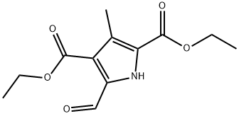 5-FORMYL-3-METHYL-1H-PYRROLE-2,4-DICARBOXYLIC ACID DIETHYL ESTER Struktur