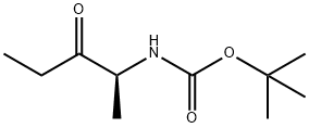 Carbamic acid, [(1S)-1-methyl-2-oxobutyl]-, 1,1-dimethylethyl ester (9CI) Struktur