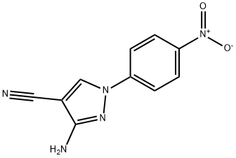 3-AMINO-1-(4-NITROPHENYL)-1H-PYRAZOLE-4-CARBONITRILE Struktur